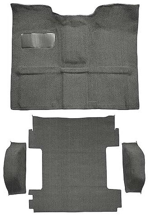 T1273135 1969-72 Blazer/Jimmy CST; 2-Door; Molded Carpet Kit; Loop; Standard Backing; Column Shift; Automatic or 3-Speed Manual;