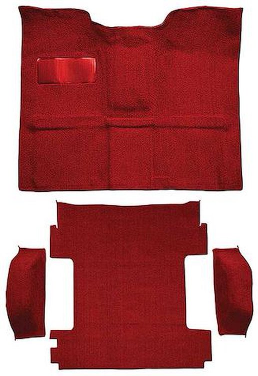 T1274802 1969-72 Blazer/Jimmy Except CST; 2-Door; Molded Carpet Kit; Loop; Standard Backing; Column Shift; Automatic or 3-Speed