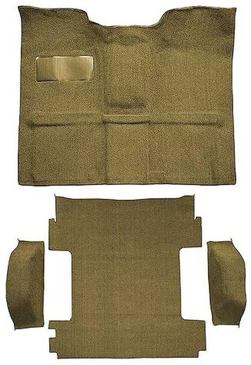 T1274805 1969-72 Blazer/Jimmy Except CST; 2-Door; Molded Carpet Kit; Loop; Standard Backing; Column Shift; Automatic or 3-Speed