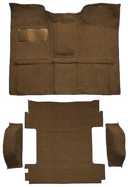 T1274818 1969-72 Blazer/Jimmy Except CST; 2-Door; Molded Carpet Kit; Loop; Standard Backing; Column Shift; Automatic or 3-Speed