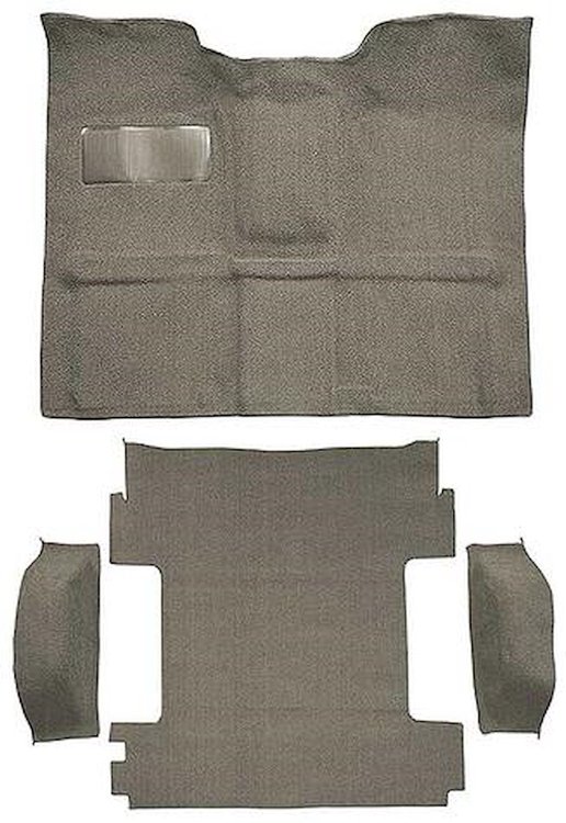T1274844 1969-72 Blazer/Jimmy Except CST; 2-Door; Molded Carpet Kit; Loop; Standard Backing; Column Shift; Automatic or 3-Speed