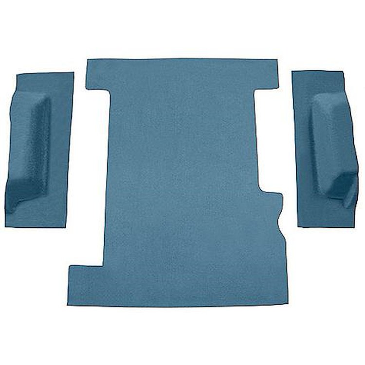 T1301803 1974-91 Chevrolet/GMC Suburban; Carpet Kit; Cargo Area; Molded; Cut Pile; Standard Backing; Blue