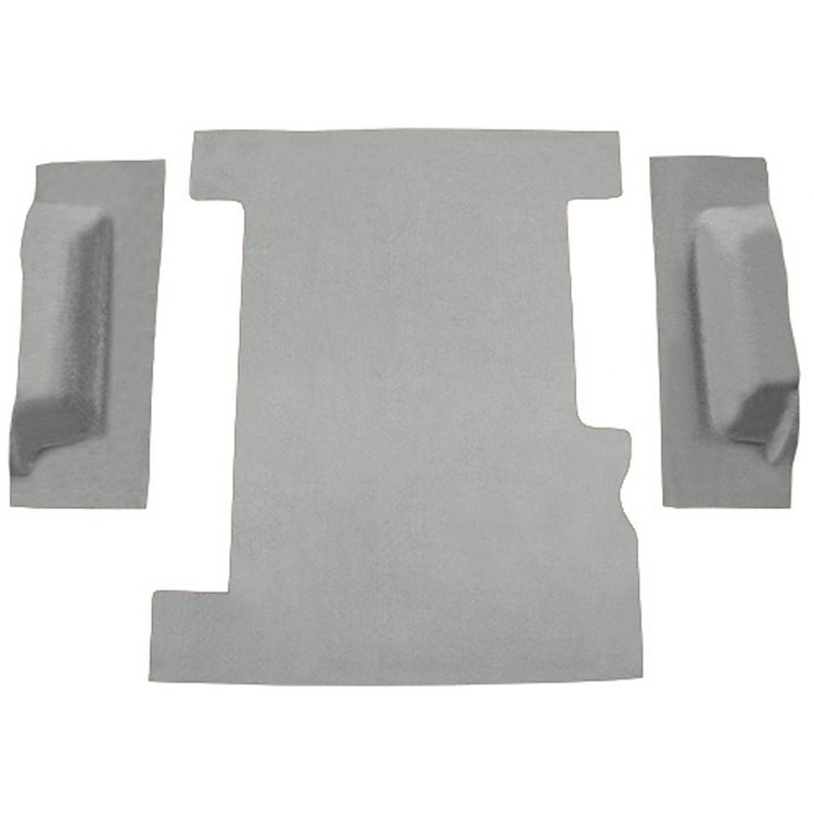 T1301823 1974-91 Chevrolet/GMC Suburban; Carpet Kit; Cargo Area; Molded; Cut Pile; Standard Backing; Silver