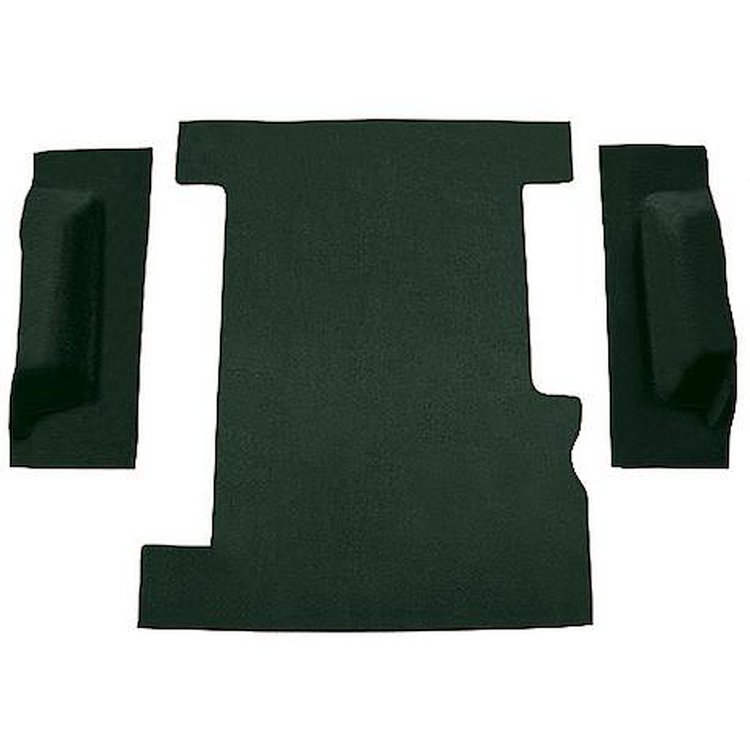 T1301913 1973-74 Chevrolet/GMC Suburban, Carpet;, Cargo Area, 3-Piece Set,Standard Backing,; Loop, Dark Green