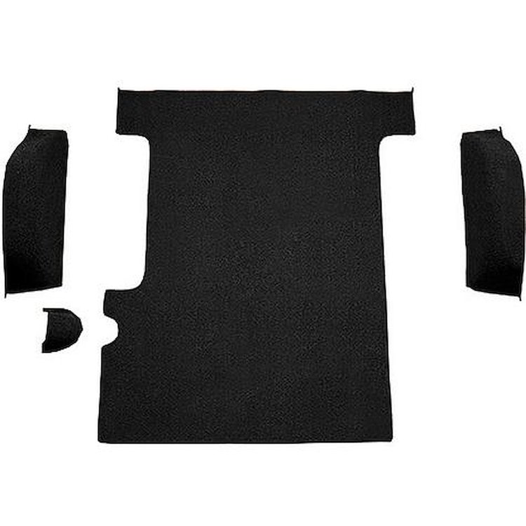 T1311301 1967-72 Chevrolet/GMC Suburban, Carpet;, Cargo Area, 4-Piece Set,Standard Backing,; Loop,; Black