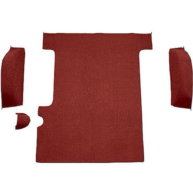 T1311302 1967-72 Chevrolet/GMC Suburban, Carpet;, Cargo Area, 4-Piece Set, Molded Wheel Well Covers, Standard Backing,; Loop, Re