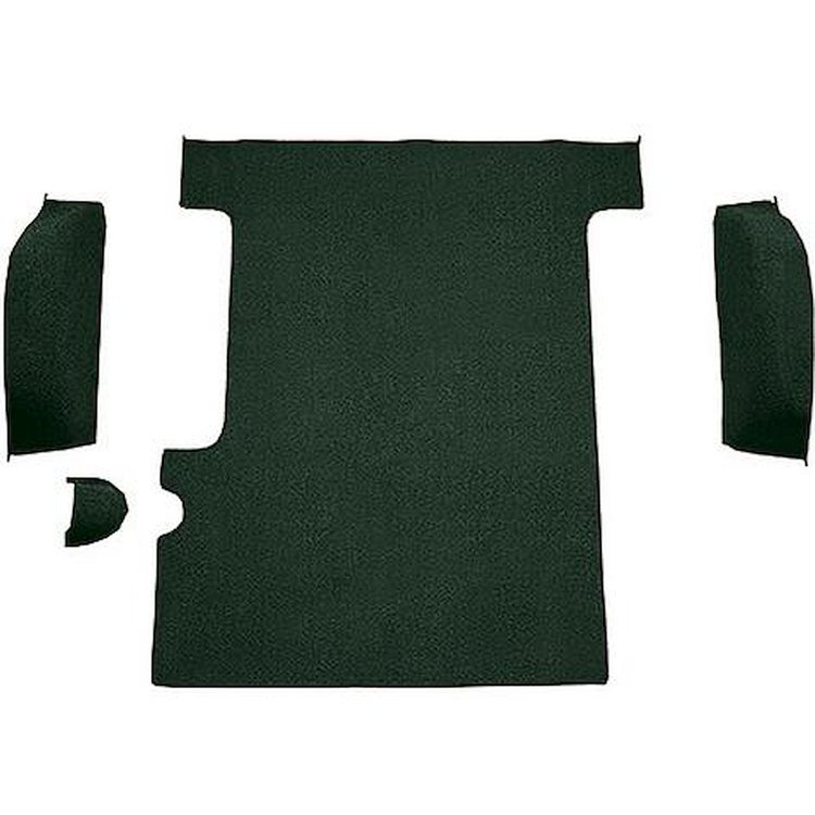 T1311313 1967-72 Chevrolet/GMC Suburban, Carpet;, Cargo Area, 4-Piece Set,Standard Backing,; Loop, Dark Green