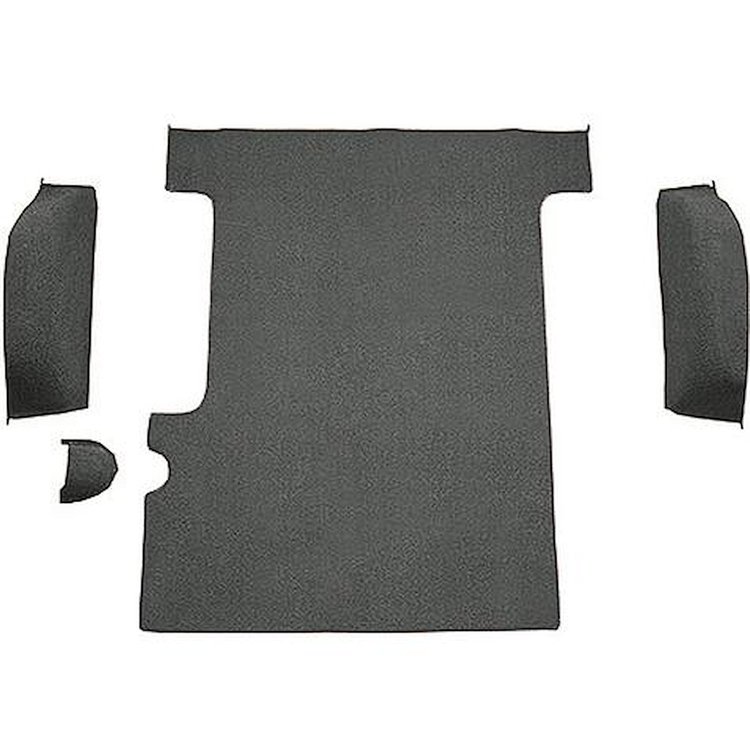 T1311335 1967-72 Chevrolet/GMC Suburban, Carpet;, Cargo Area, 4-Piece Set,Standard Backing,; Loop, Gunmetal Gray