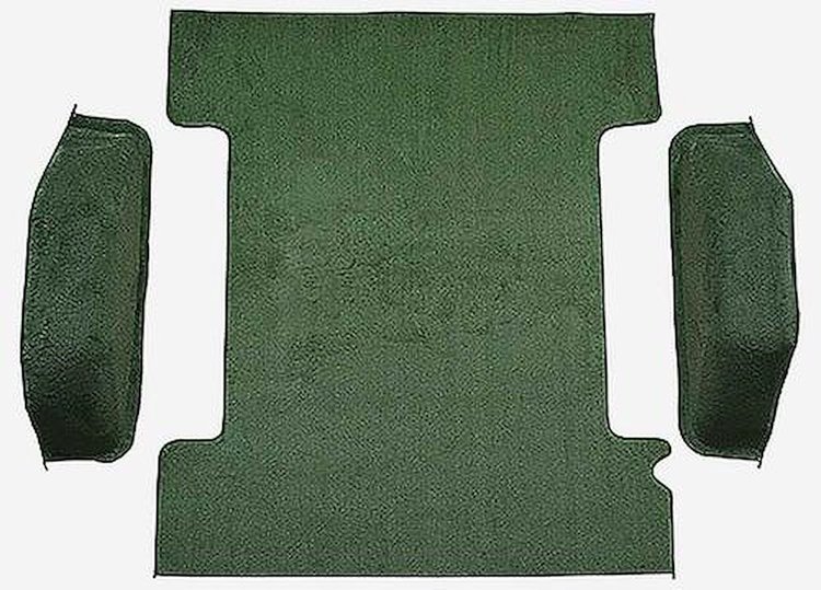 T1311448 1974-77 K5 Blazer/Jimmy; Carpet Kit; Cargo Area; Molded; Cut Pile; Standard Backing; Willow Green