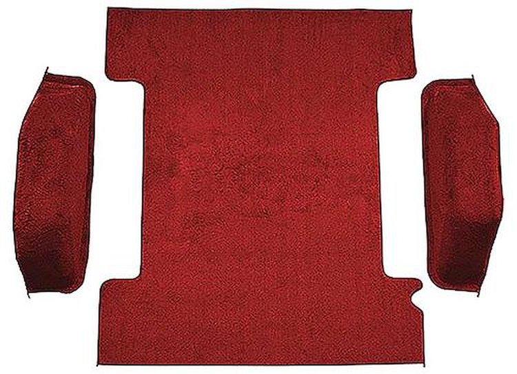 T1311454 1974-77 K5 Blazer/Jimmy; Carpet Kit; Cargo Area; Molded; Cut Pile; Standard Backing; Dark Red / Carmine