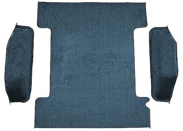 T1311584 1973-74 Blazer/Jimmy, Carpet;, Cargo Area, 3-Piece Set, Molded Wheel Well Covers, Standard Backing,; Loop, Dark Saddle