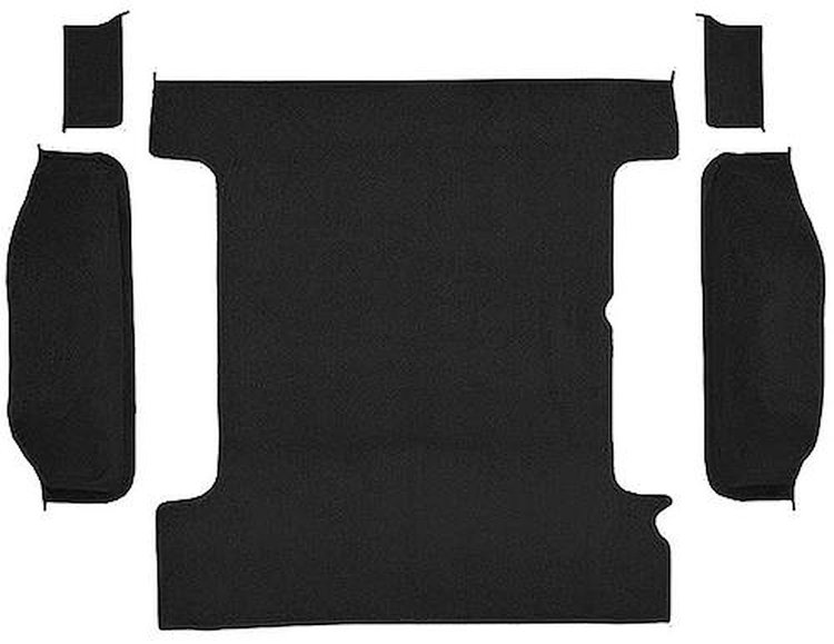 T1311601 1978-91 K5 Blazer/Jimmy; Carpet Set; Cargo Area; Molded; Cut Pile; Standard Backing; Black