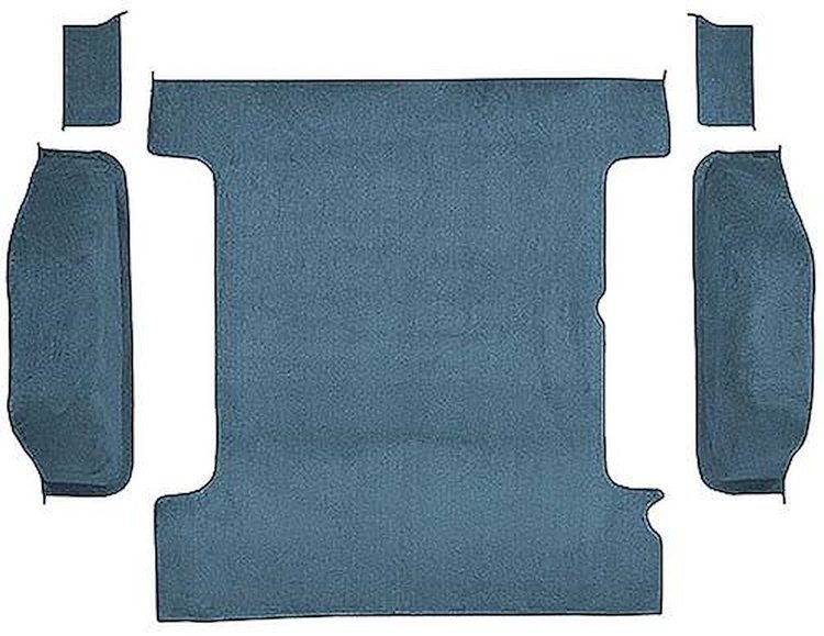 T1311603 1978-91 K5 Blazer/Jimmy; Carpet Set; Cargo Area; Molded; Cut Pile; Standard Backing; Blue