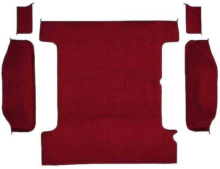 T1311621 1978-91 K5 Blazer/Jimmy; Carpet Set; Cargo Area; Molded; Cut Pile; Standard Backing; Oxblood