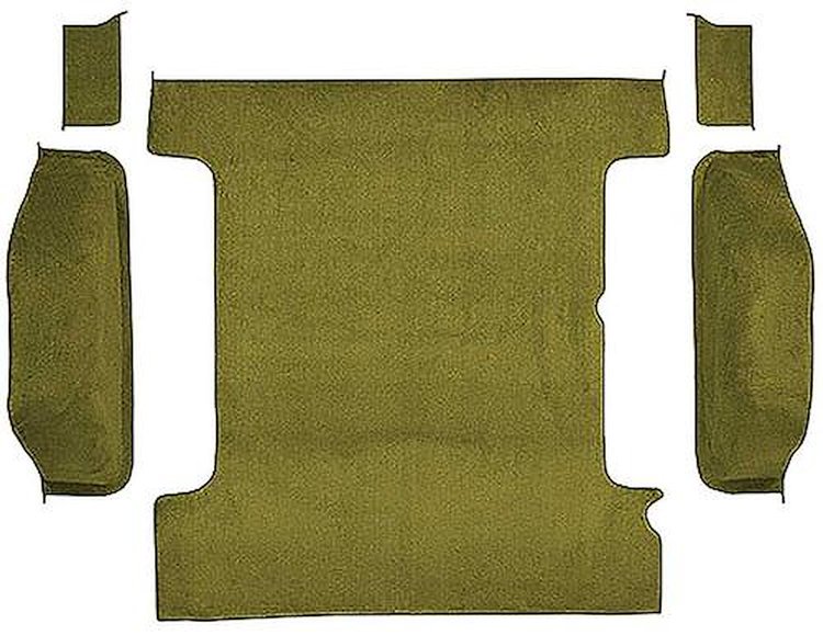 T1311637 1978-91 K5 Blazer/Jimmy; Carpet Set; Cargo Area; Molded; Cut Pile; Standard Backing; Buckskin