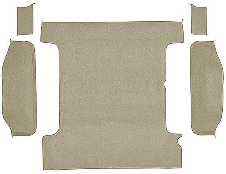 T1311652 1978-91 K5 Blazer/Jimmy; Carpet Set; Cargo Area; Molded; Cut Pile; Standard Backing; Caramel