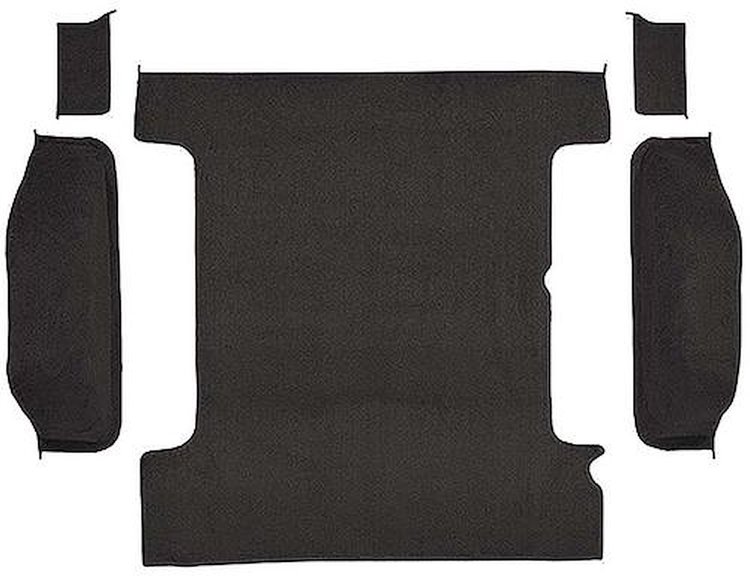 T1311657 1978-91 K5 Blazer/Jimmy; Carpet Set; Cargo Area; Molded; Cut Pile; Standard Backing; Charcoal