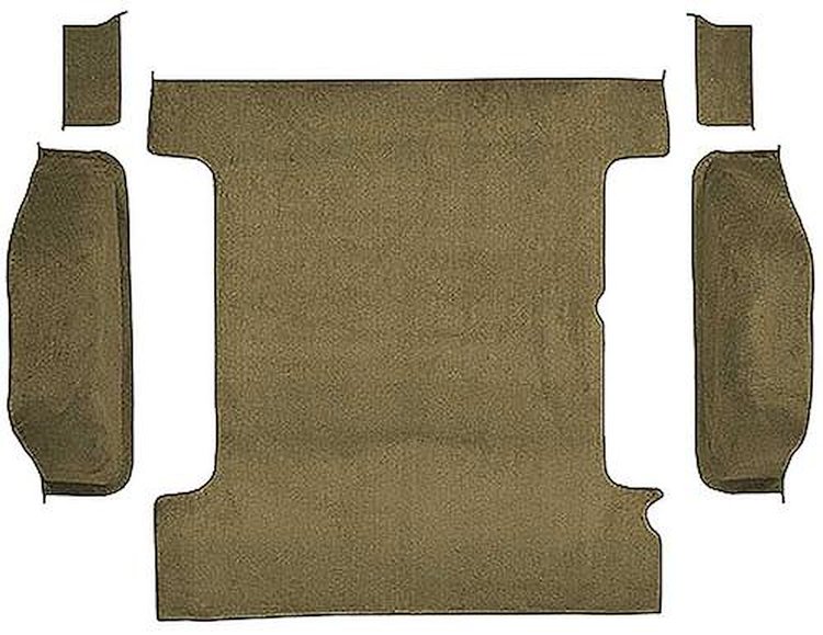 T1311659 1978-91 K5 Blazer/Jimmy; Carpet Set; Cargo Area; Molded; Cut Pile; Standard Backing; Cognac