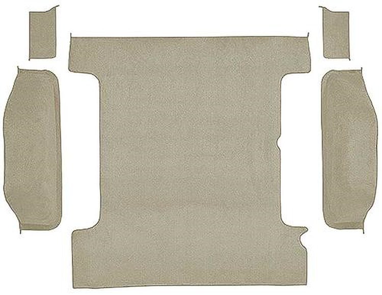 T1311668 1978-91 K5 Blazer/Jimmy; Carpet Set; Cargo Area; Molded; Cut Pile; Standard Backing; Silver