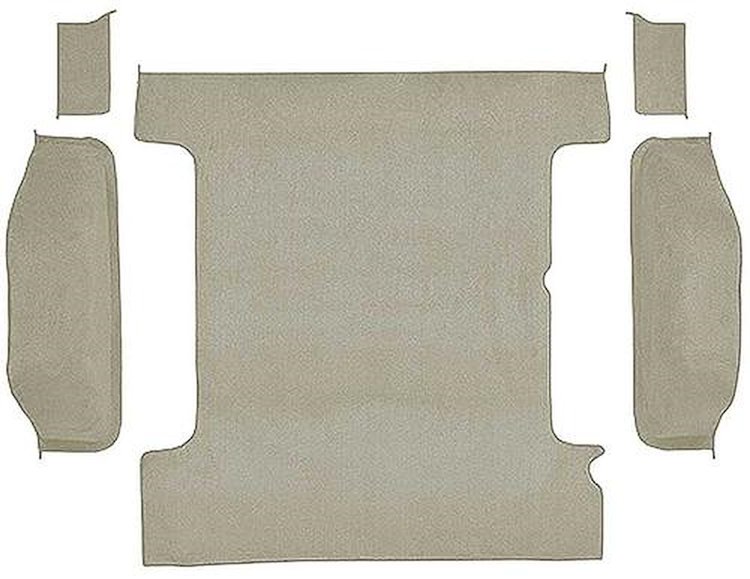 T1311692 1978-91 K5 Blazer/Jimmy; Carpet Set; Cargo Area; Molded; Cut Pile; Standard Backing; Almond
