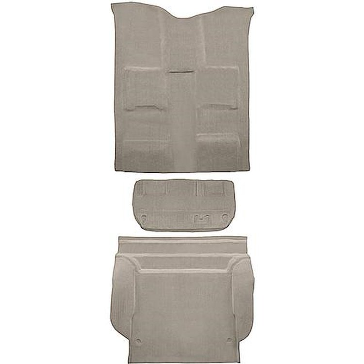 T1385427 2007-10 Tahoe/Yukon; 4-Door w/ 2nd Row 60/40 Bench Seat; Carpet Kit; Complete; w/ Mount Cover; Molded; Standard Backing