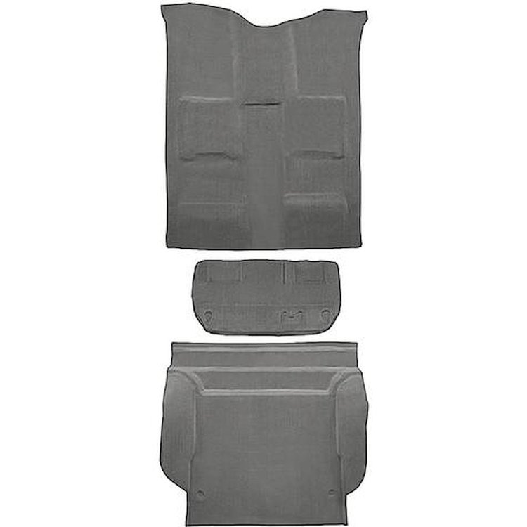 T1385496 2007-10 Tahoe/Yukon; 4-Door w/ 2nd Row 60/40 Bench Seat; Carpet Kit; Complete; w/ Mount Cover; Molded; Standard Backing