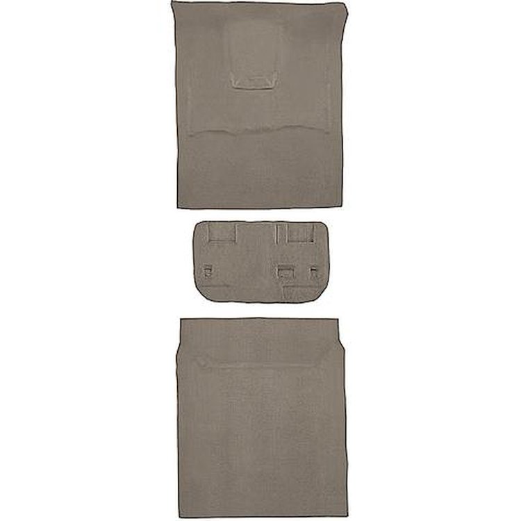 T1393127 2007-09 Suburban/Yukon XL; 4-Door w/ 2nd Row 60/40 Seat; Carpet Kit Mount Cover; Complete; w/o Heel Pad; Molded; Standa