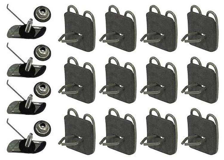 T1469 1962-66 Chevrolet / GMC Truck; Upper Door and Cab Molding Clip Set; OE-Style; 16-Pieces