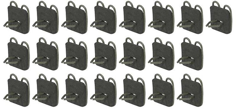 T1471 1962-66 Chevrolet / GMC Truck; Upper Bed Molding Clips; Short Bed; OE-Style; 22-Pieces