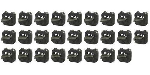 T1474 1962-66 Chevrolet Truck; Lower Bed Molding Clips; Long Bed; OE-Style; 26-Pieces