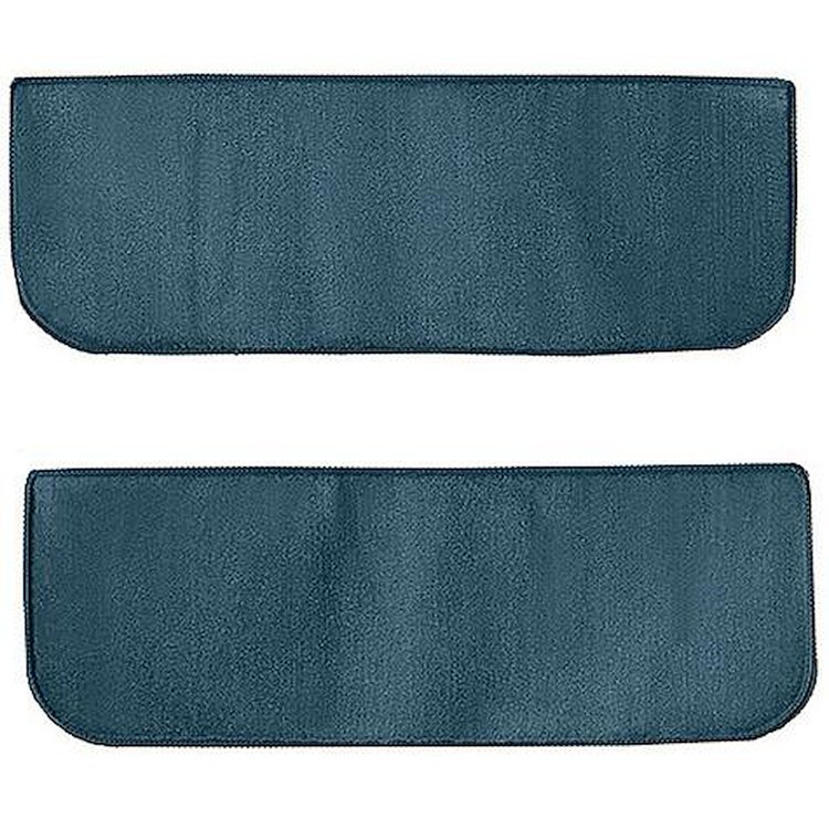 T1532104 1960-66 Chevrolet/GMC Truck; Carpet Door Panel Inserts; w/o Cardboard Backing; 2-Piece; Loop; Bright Blue