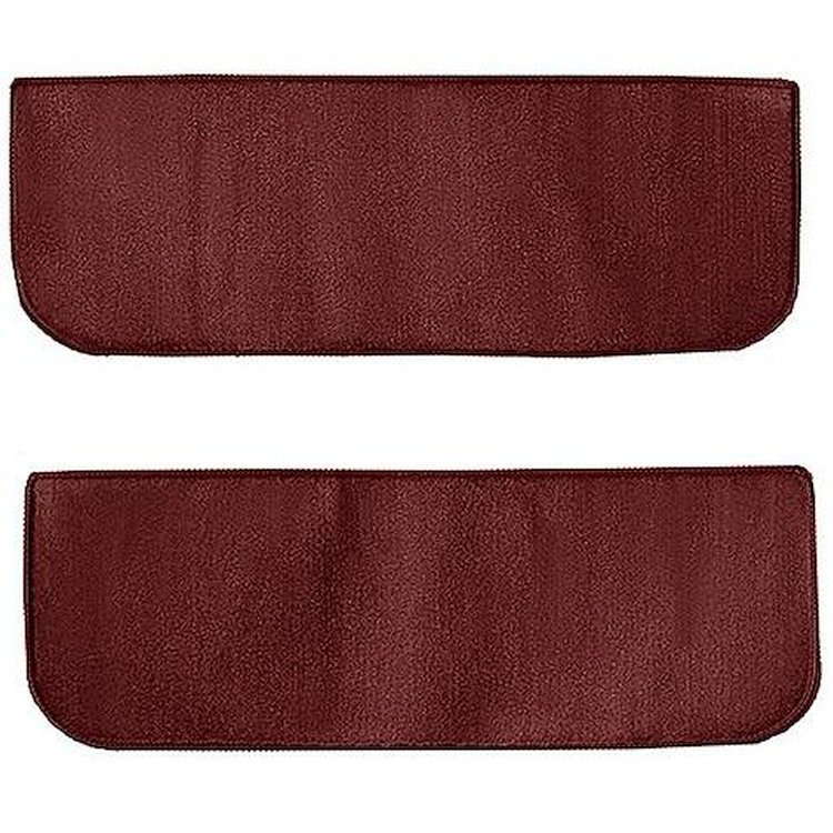 T1532115 1960-66 Chevrolet/GMC Truck; Carpet Door Panel Inserts; w/o Cardboard Backing; 2-Piece; Loop; Maroon