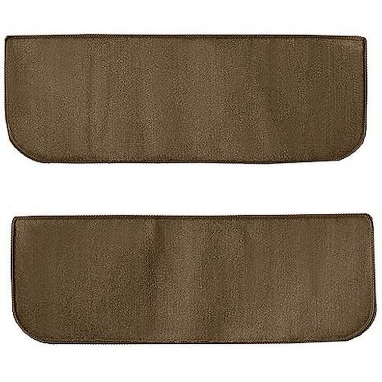 T1532117 1960-66 Chevrolet/GMC Truck; Carpet Door Panel Inserts; w/o Cardboard Backing; 2-Piece; Loop; Medium Saddle