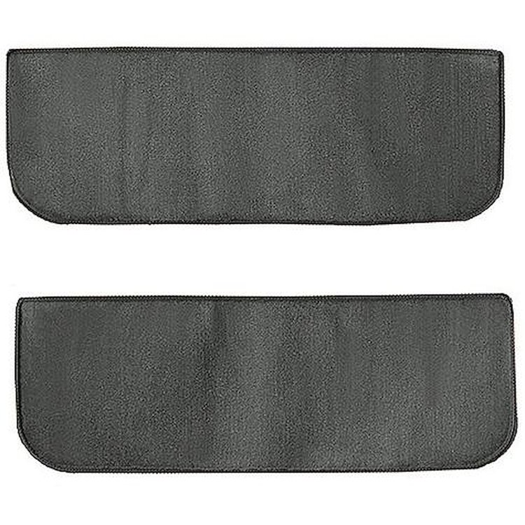 T1532135 1960-66 Chevrolet/GMC Truck; Carpet Door Panel Inserts; w/o Cardboard Backing; 2-Piece; Loop; Gunmetal Gray
