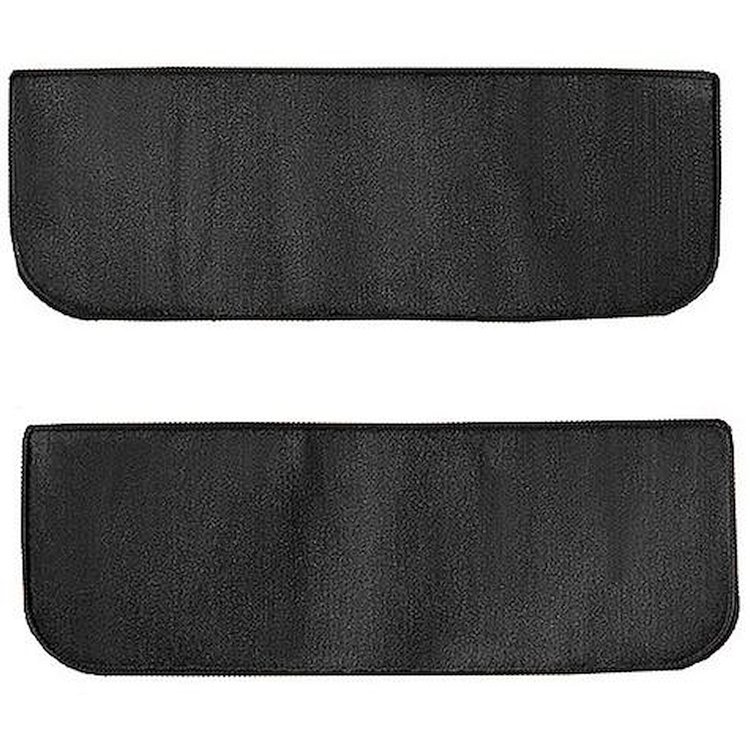 T1532157 1960-66 Chevrolet/GMC Truck; Carpet Door Panel Inserts; w/o Cardboard Backing; 2-Piece; Loop; Charcoal