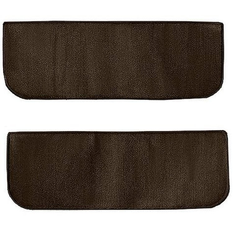 T1532171 1960-66 Chevrolet/GMC Truck; Carpet Door Panel Inserts; w/o Cardboard Backing; 2-Piece; Loop; Dark Brown