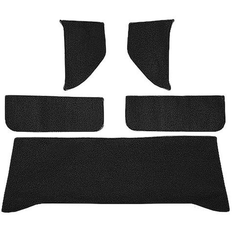 T1532201 1960-63 Chevrolet/GMC Truck; Carpet Accessory Kit; w/ Rear Cab Wall, Door & Kick Panels; Loop; Black