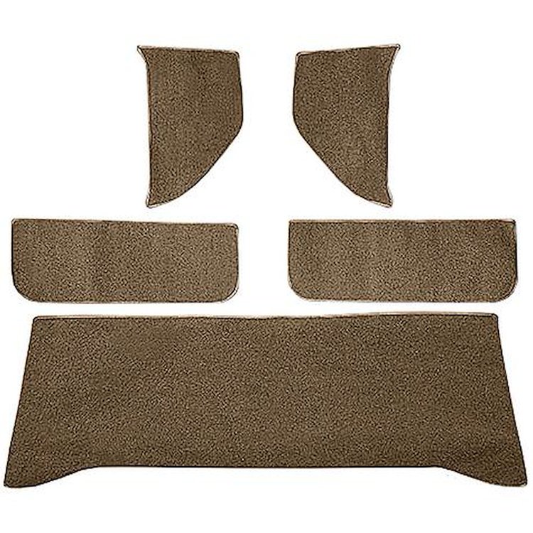 T1532217 1960-63 Chevrolet/GMC Truck; Carpet Accessory Kit; w/ Rear Cab Wall, Door & Kick Panels; Loop; Medium Saddle