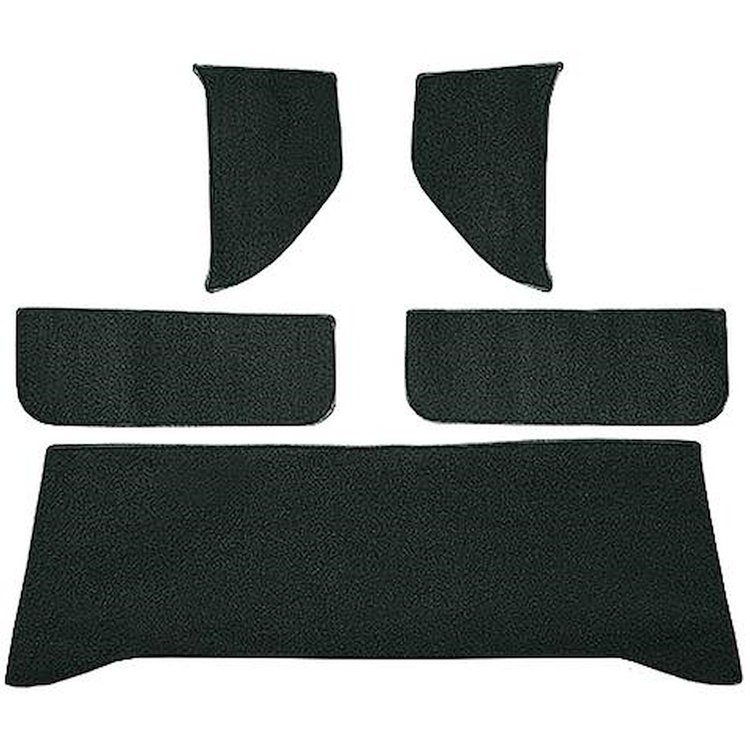 T1532285 1960-63 Chevrolet/GMC Truck; Carpet Accessory Kit; w/ Rear Cab Wall, Door & Kick Panels; Loop; Blue Green