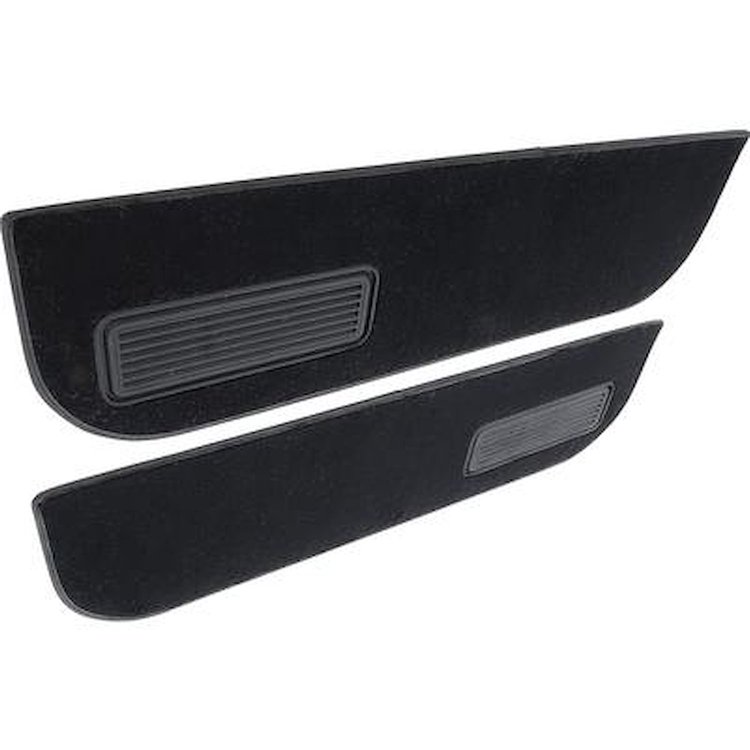 T1548601 Carpet Door Panel Inserts for 1974-87 Chevy/GMC Trucks [Black]