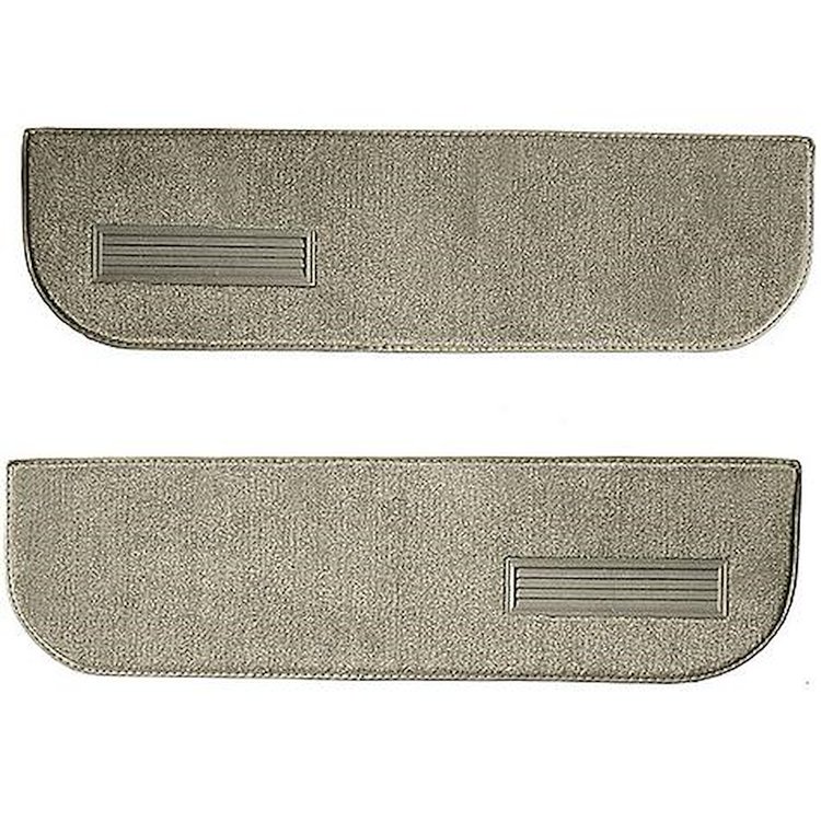 T1548652 1974-87 Chevrolet/GMC Truck; Carpet Door Panel Inserts; w/ Cardboard Backing; w/ Vents; 2-Piece; Cutpile; Caramel