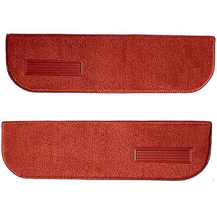 T1548658 1974-87 Chevrolet/GMC Truck; Carpet Door Panel Inserts; w/ Cardboard Backing; w/ Vents; 2-Piece; Cutpile; Maple / Canyo