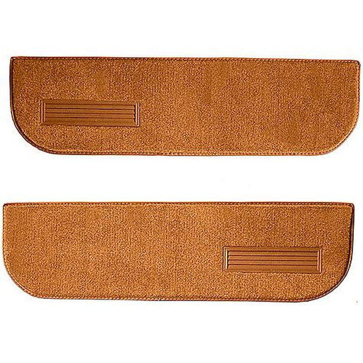T1548681 1974-87 Chevrolet/GMC Truck; Carpet Door Panel Inserts; w/ Cardboard Backing; w/ Vents; 2-Piece; Cutpile; Mandrin Orang