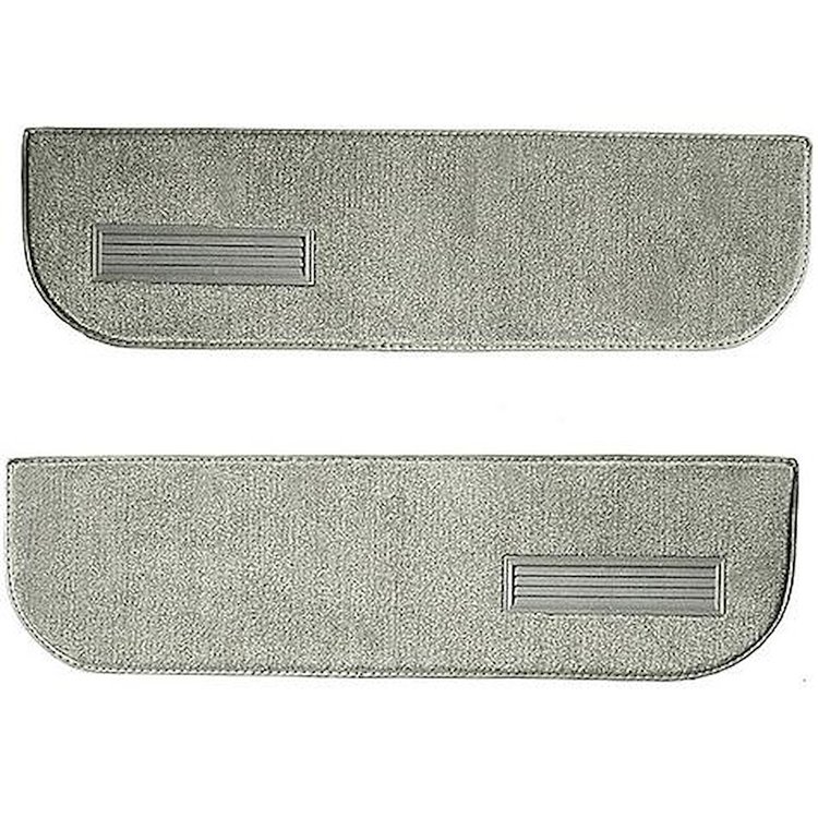 T1548692 1974-87 Chevrolet/GMC Truck; Carpet Door Panel Inserts; w/ Cardboard Backing; w/ Vents; 2-Piece; Cutpile; Almond