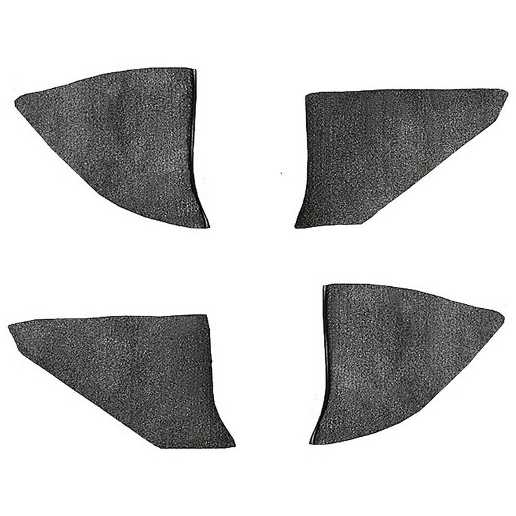 T1549035 1973-74 Chevrolet/GMC Truck; Carpet Kick Panel Inserts; w/o Cardboard Backing; Loop; Gunmetal Gray