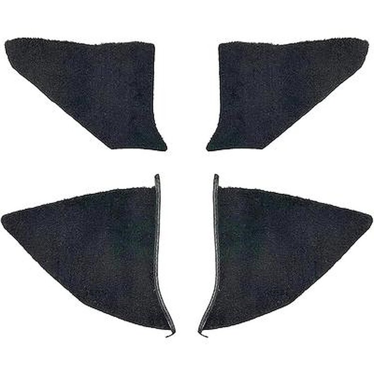 T1549101 1974-91 Chevrolet/GMC Truck; Carpet Kick Panel Inserts; w/o Cardboard Backing; Cutpile; Black