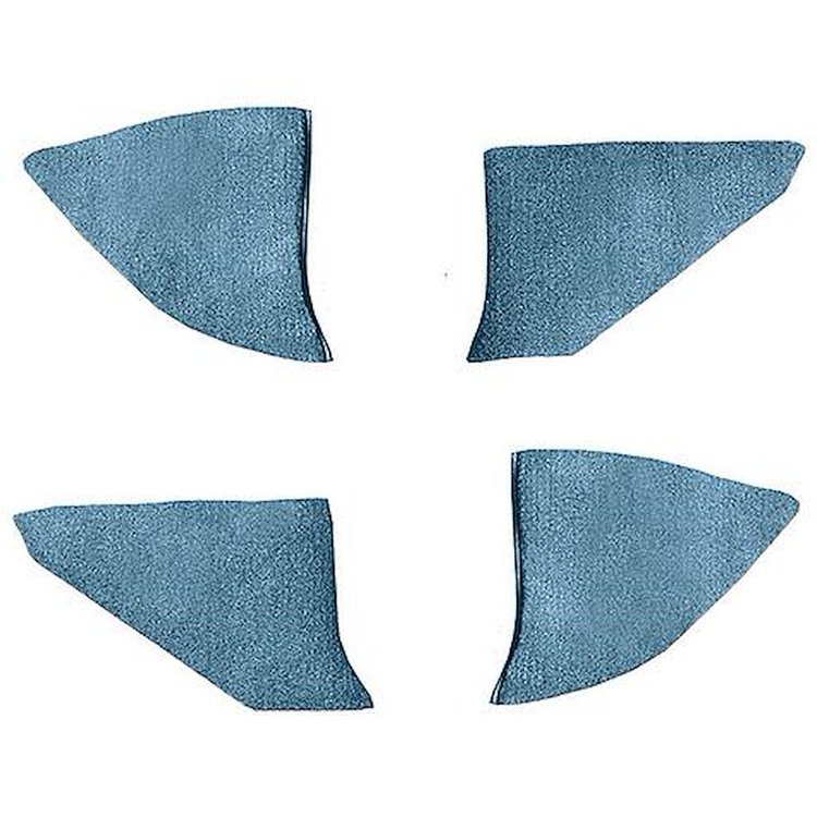 T1549103 1974-91 Chevrolet/GMC Truck; Carpet Kick Panel Inserts; w/o Cardboard Backing; Cutpile; Blue