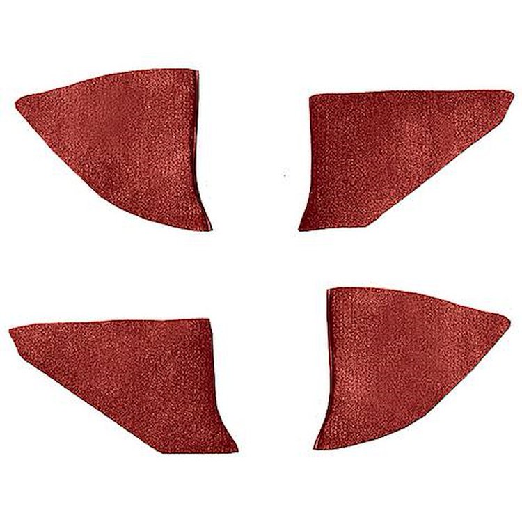 T1549121 1974-91 Chevrolet/GMC Truck; Carpet Kick Panel Inserts; w/o Cardboard Backing; Cutpile; Oxblood