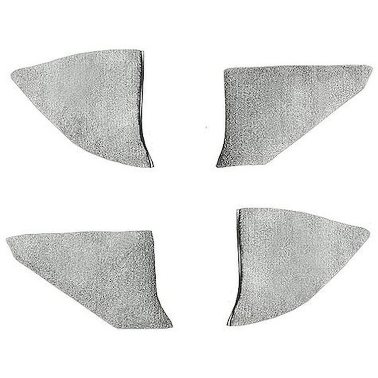 T1549123 1974-91 Chevrolet/GMC Truck; Carpet Kick Panel Inserts; w/o Cardboard Backing; Cutpile; Silver