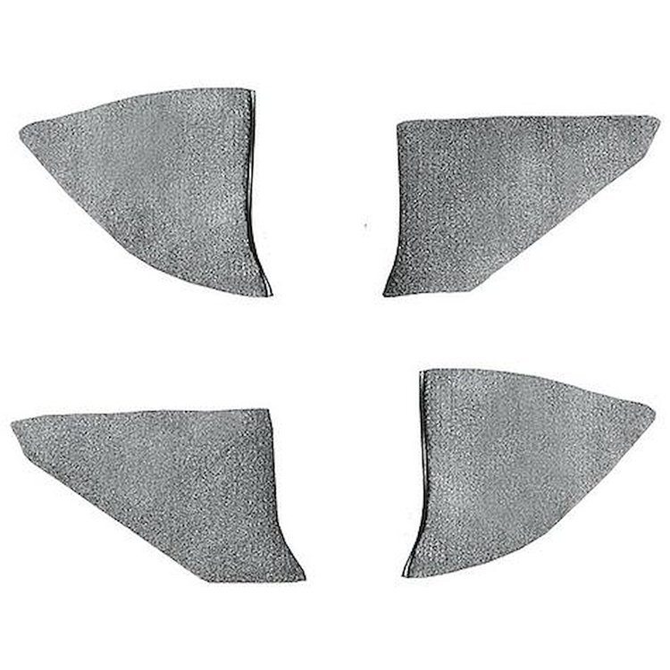 T1549125 1974-91 Chevrolet/GMC Truck; Carpet Kick Panel Inserts; w/o Cardboard Backing; Cutpile; Medium Gray